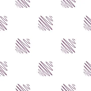 Soundwave seamless pattern. Curve waves background. Illustrazione stock