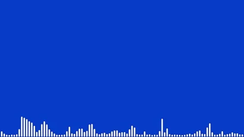 Soundwave visualization showing audio frequencies and amplitude patterns Stock Footage 327138636