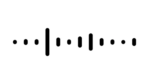 Soundwave Visualizer with Black Spectrum Bars and Pulse on White 4K Stock Footage 341893745