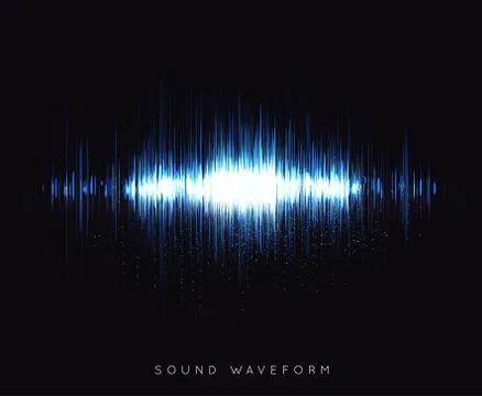 Soundwave waveform vector Stock Illustration