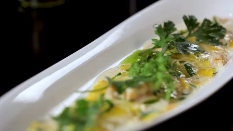 Soup Appetiser Stock Footage 90939454