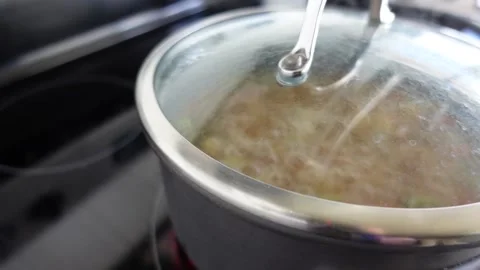 Soup Boiling 01 Stock Footage 147833809