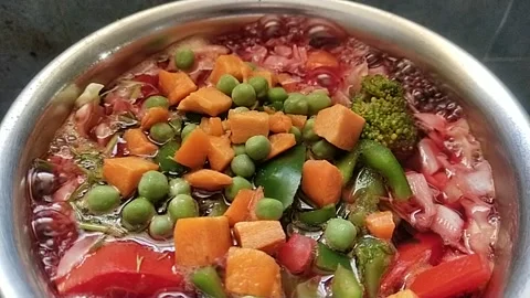 Soup borsh cooking Stock Footage 233096314
