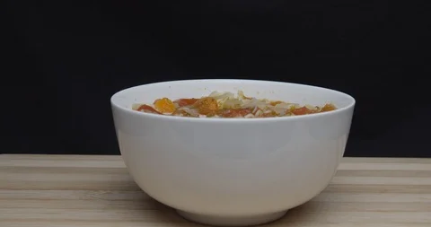 Soup bowl Stock Footage 115099253