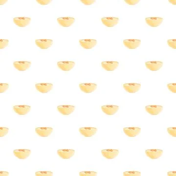 Soup bowls creating a repeating seamless pattern Stock Illustration