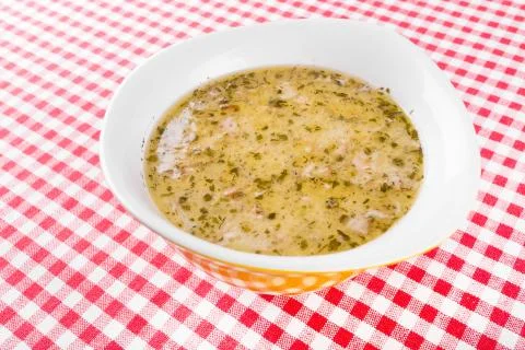 Soup broth Stock Photos