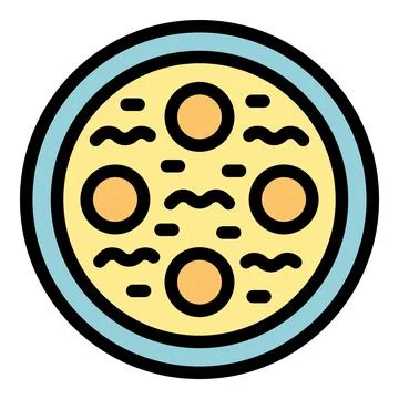 Soup dish icon vector flat Stock Illustration