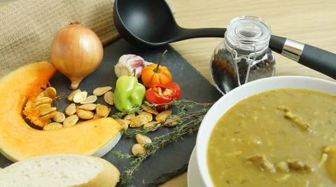 Soup dish Stock Photos