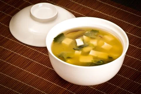 Soup with eggs Stock Photos