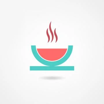 Soup icon Illustrazione stock