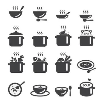 Soup icon Stock Illustration