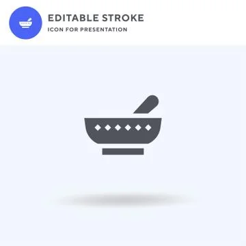 Soup icon vector, filled flat sign, solid pictogram isolated on white, logo Stock Illustration