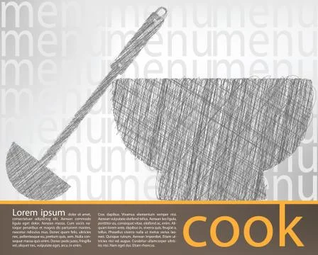 Soup illustration Stock Illustration