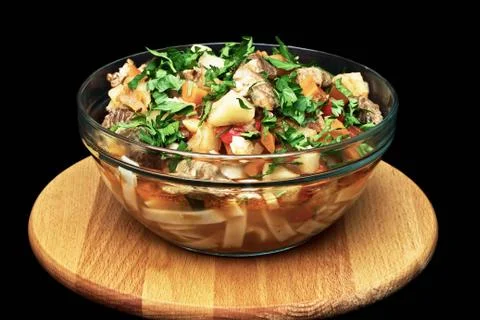 Soup lagman Stock Photos