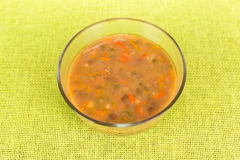 Soup with lentils Stock Photos