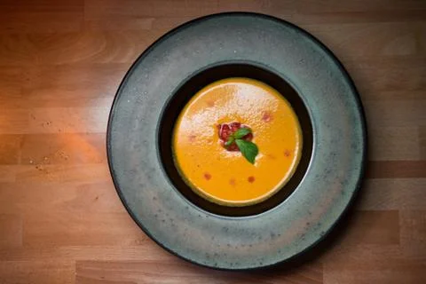 Soup with mashed potatoes Stock Photos