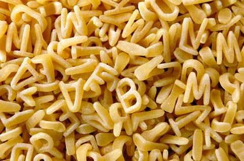 Soup pasta pattern Stock Photos