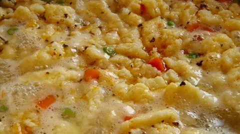 Soup in the pot Stock Footage 32525289