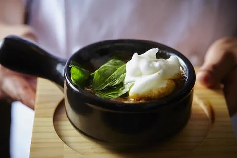 Soup in a pot Stock Photos
