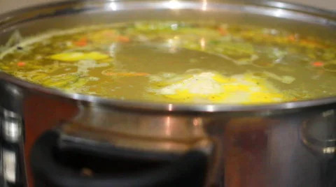Soup preparation. Video stock 572995