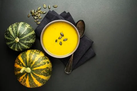 Soup pumpkin Stock Photos