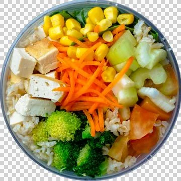 Soup with Tofu And Rice Stock Photos