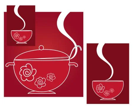 Soup tureen Stock Illustration