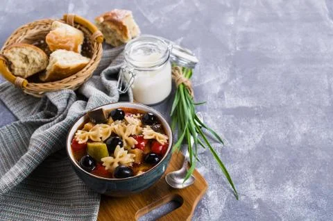 Soup with vegetables Stock Photos
