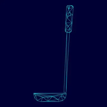 Soupe ladle low poly triangulation triangulated polygonal electric cyan blue  Ilustración de archivo