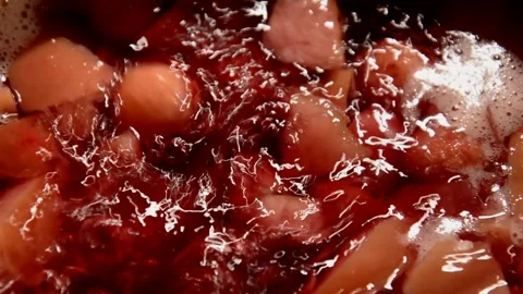 Sour cherry and apple compote Stock Footage 328589504