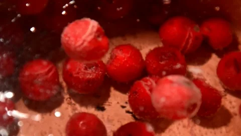 Sour cherry compote Stock Footage 328587895