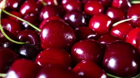 Sour cherry texture pattern Stock Footage 97170811