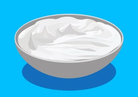 Sour cream Stock Illustration