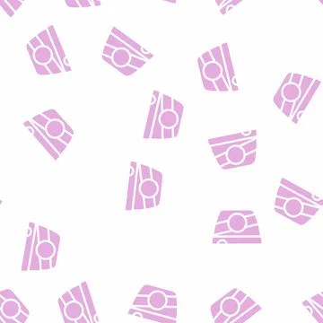 Sour cream package glyph vector seamless pattern イラスト素材