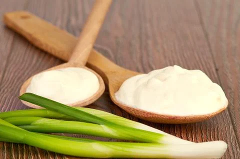 Sour cream Stock Photos