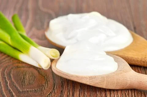 Sour cream Stock Photos