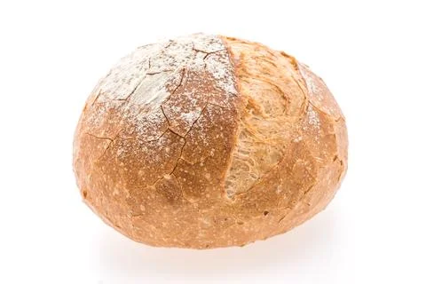 Sour Dough bread isolated on white background Stock Photos