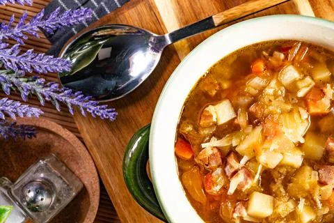 Sour soup. Stock Photos