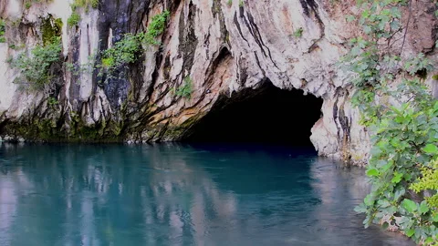 The source of the Buna river. Video stock 152954548