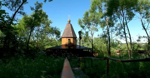 A source close to the monastery Stock Footage 77730300