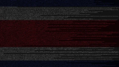 Source code and flag of Costa Rica. Digital technology or programming related Stock Footage 91722549