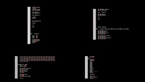 Source code asm 스톡 일러스트