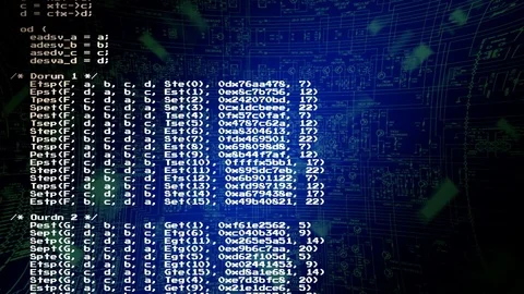 Source code circuit big Stock Footage 70737003