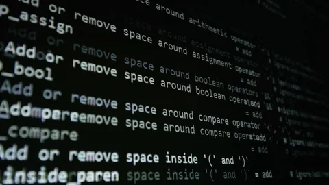 Source code on computer screen. Cybersecurity concept Stock Footage 75866993