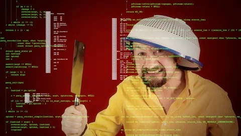 Source code crazy colander blade Stock Footage 87823089