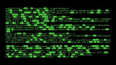 Source code crypto big characters Stock Footage 36742588
