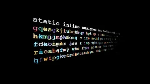 Source code decypher angled Vídeo Stock 81579193