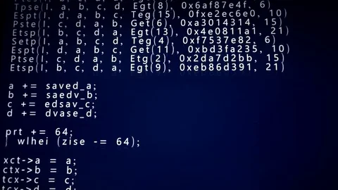 Source code deep blue yi 4k Stock Footage 81134750