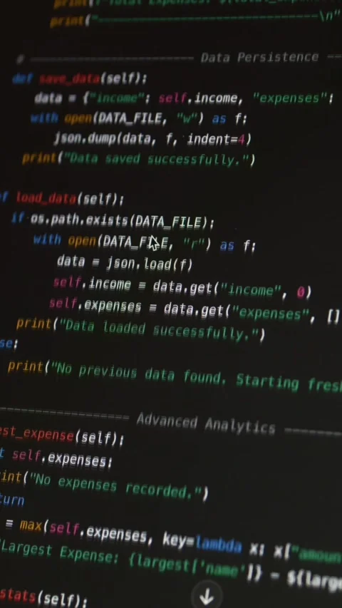 Source code displayed on monitor during vibe coding supported by ai assistant Video stock 330935960