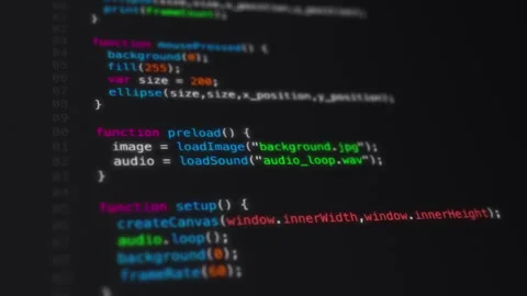 Source Code Editor Stock Footage 278578964
